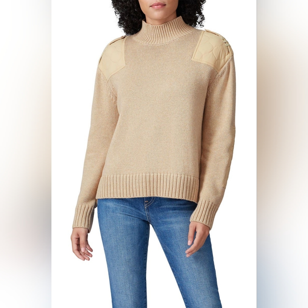 525 America Mock Neck Patch Sweater - Picture 1 of 6
